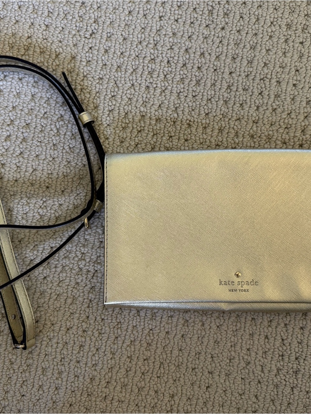 kate spade Metallic Gold Convertible Crossbody/Clutch